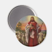  religie, Christus de kuddekudde Magneet (Voorkant / Achterkant)