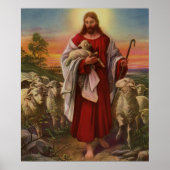  religie, Christus de kuddekudde Poster (Voorkant)