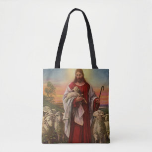  religie, Christus de kuddekudde Tote Bag