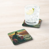  religie, Christus Good Shepherd met koppel Bier Onderzetter (Rechterzijde)