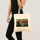  religie, Christus Good Shepherd met koppel Tote Bag (Voorkant (product))