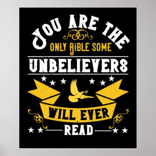 Religie - Dit is de enige Bijbel die ongelovigen l Poster