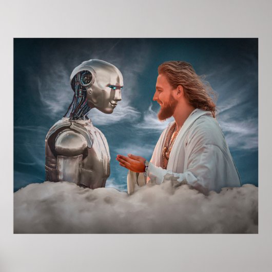 Religie en conceptueel kunstwerk (AI) Poster (Voorkant)