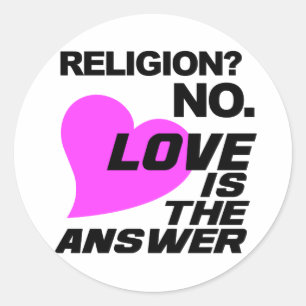 Religie en liefde stickers