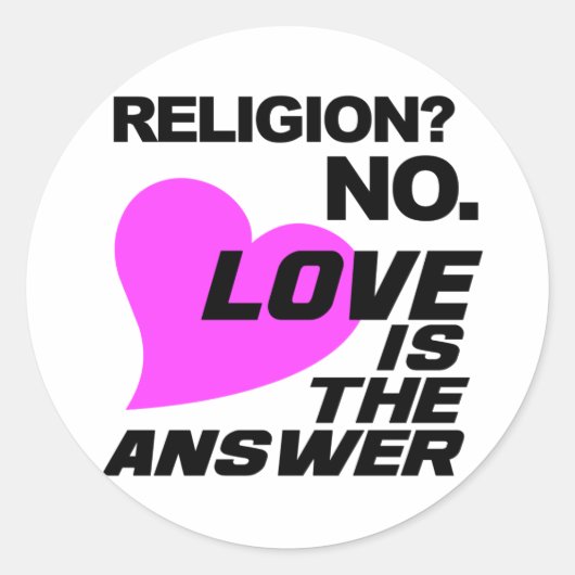 Religie en liefde stickers (Voorkant)