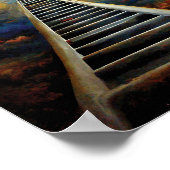 Religie en nabestaandenschildering trappen naar de poster (Hoek)