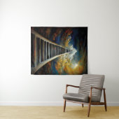 Religie en nabestaandenschildering trappen naar de wandkleed (In Situ (horizontaal))