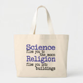 Religie en wetenschap grote tote bag (Voorkant)