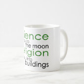 Religie en wetenschap koffiemok (Voorkant rechts)