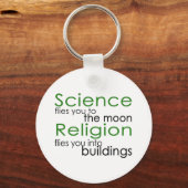 Religie en wetenschap sleutelhanger (Voorkant)