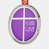 Religie Geen Christelijke liefde kruis Metalen Ornament (Links)