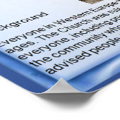 Religie, geschiedenis, hervorming, achtergrond poster (Hoek)