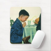 religie, Gezegde-peuter op Thanksgiving Muismat (Met muis)