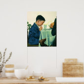  religie, Gezegde-peuter op Thanksgiving Poster (Keuken)