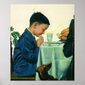  religie, Gezegde-peuter op Thanksgiving Poster (Voorkant)