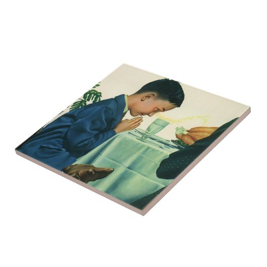  religie, Gezegde-peuter op Thanksgiving Tegeltje (Zijkant)