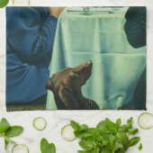  religie, Gezegde-peuter op Thanksgiving Theedoek (Gevouwen)