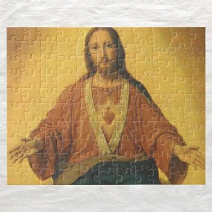 religie, heilig hart van Jezus Christus Legpuzzel