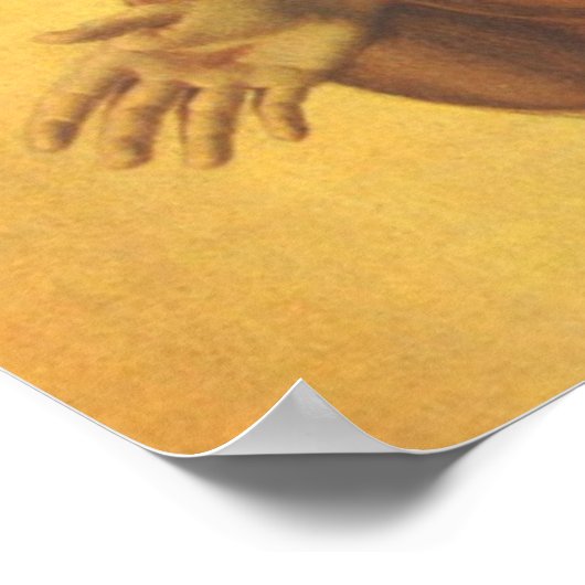 religie, heilig hart van Jezus Christus Poster (Hoek)