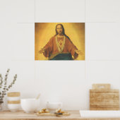  religie, heilig hart van Jezus Christus Poster (Keuken)