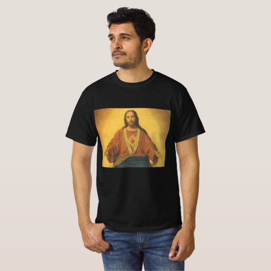  religie, heilig hart van Jezus Christus T-shirt (Voorkant volledig)