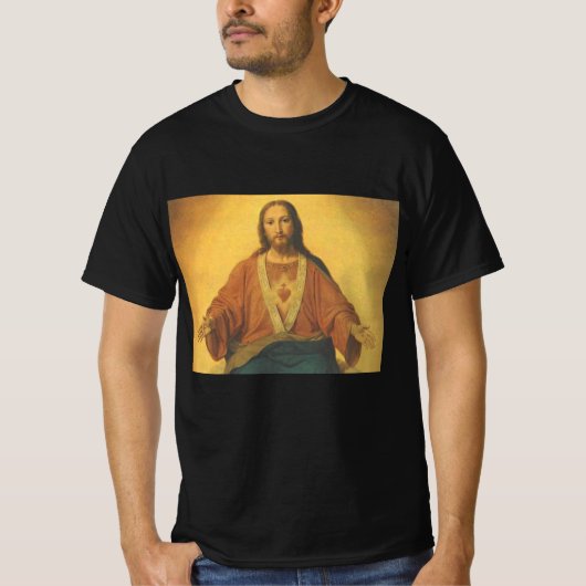 religie, heilig hart van Jezus Christus T-shirt (Voorkant)