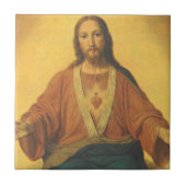  religie, heilig hart van Jezus Christus Tegeltje (Voorkant)