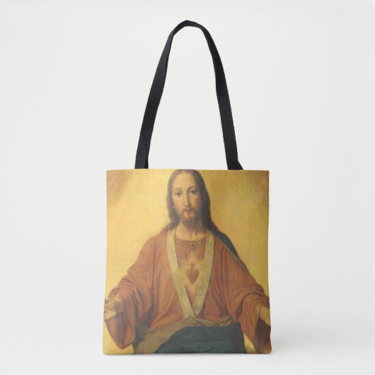  religie, heilig hart van Jezus Christus Tote Bag (Voorkant)