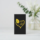 Religie Het is een Relatie - Jezus Zonnebloem Visitekaartje (Staand voorkant)