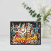 Religie, hindoe Gods, Briefkaart (Staand voorkant)