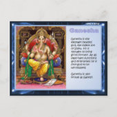 Religie, hindoes, Ganesha Briefkaart (Voorkant)