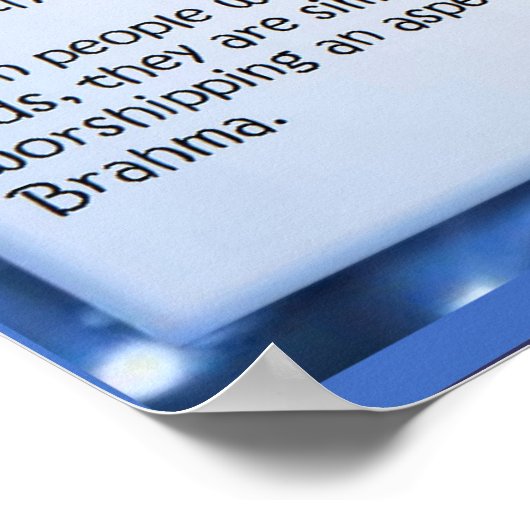 Religie, hindoes, goden, Brahma Poster (Hoek)