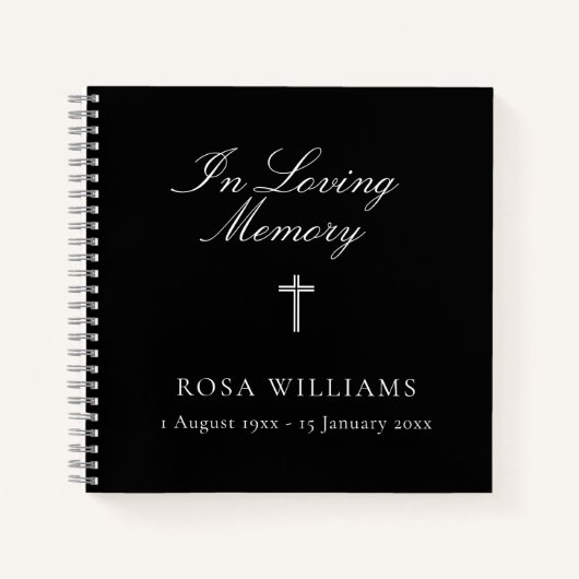 Religie in het liefhebben van het geheugen het beg notitieboek (Voorkant)