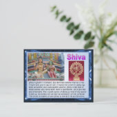 Religie, Indiase hindoegoden, Shiva Briefkaart (Staand voorkant)