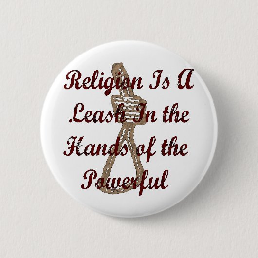 Religie is een lekkernij ronde button 5,7 cm (Voorkant)