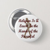 Religie is een lekkernij ronde button 5,7 cm (Voorkant /achterkant)