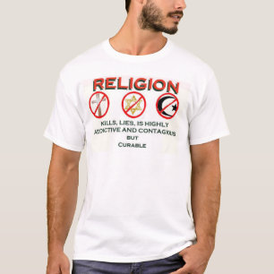 religie is geneesbaar t-shirt