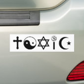 Religie is giftige ethinker bumpersticker (Op auto)