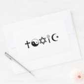 Religie is giftige ethinker rechthoekige sticker (Envelop)