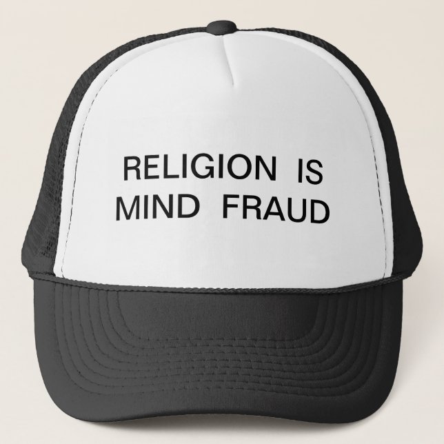 Religie is Mind Fraud Trucker Pet (Voorkant)