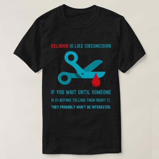 Religie is net als omstreden. T-Shirt (Design voorkant)