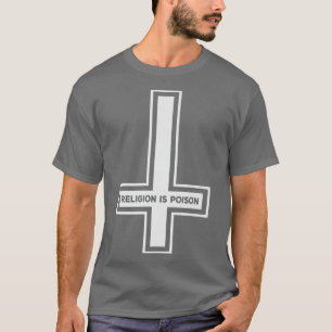 Religie is vergif Atheïst Blackcraft agnost T-shirt