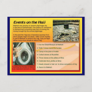 Religie, islam, Haj-evenementen Briefkaart