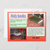 Religie, islam, Heilige Boeken Briefkaart (Voorkant / Achterkant)