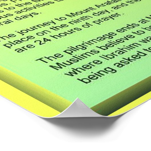 Religie, islam, Makkah Poster (Hoek)