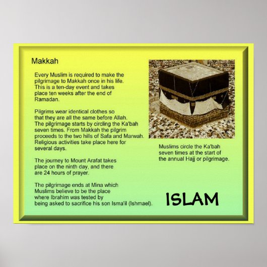 Religie, islam, Makkah Poster (Voorkant)