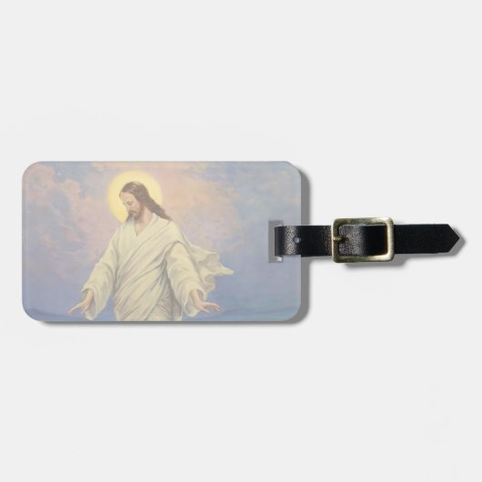 religie, Jezus Christus loopt op water Bagagelabel (Voorkant horizontaal)