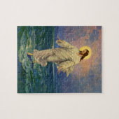  religie, Jezus Christus loopt op water Legpuzzel (Horizontaal)