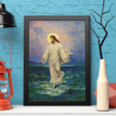  religie, Jezus Christus loopt op water Poster