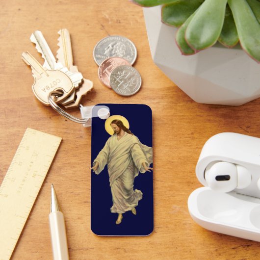  religie, Jezus Christus loopt op water Sleutelhanger (Bureau)